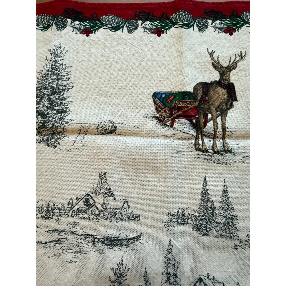 Williams Sonoma Christmas tea towels. Set of 2